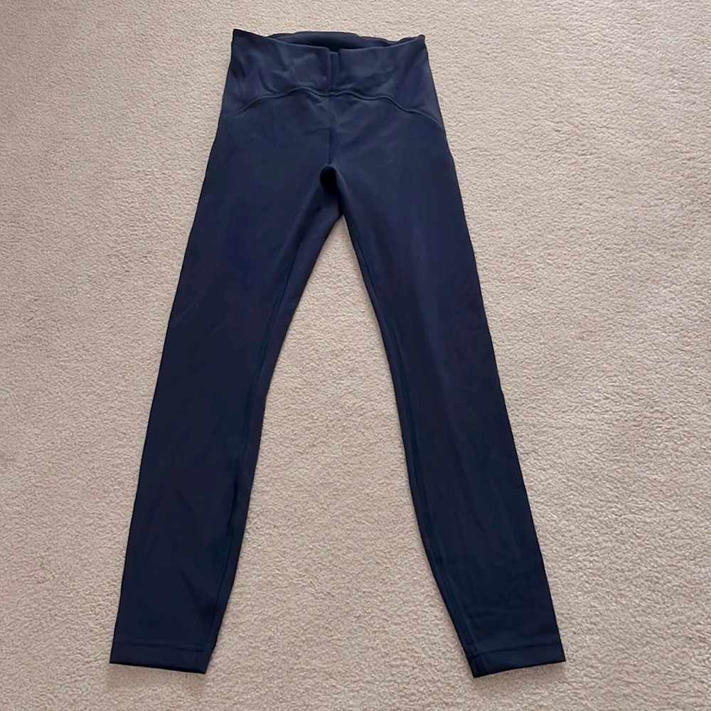 Lululemon instill leggings in navy. Size 4